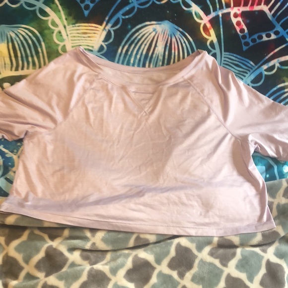 ✨2/$75 ✨Purple Fabletics shorts and crop top set - Picture 4 of 4